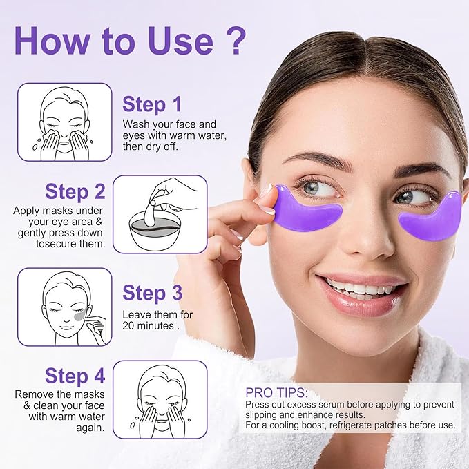 Eye Mask - 30 Pairs Retinol Under Eye Patches Skin Care Products, Eye Masks - Image 7