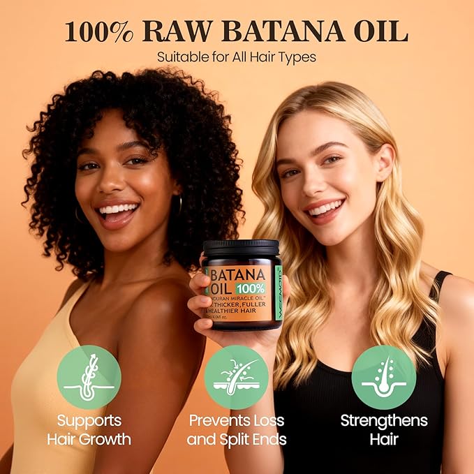 Batana Oil for Hair Growth Dr Sebi, 100% Raw Organic Batana Hair Mask from - Image 4