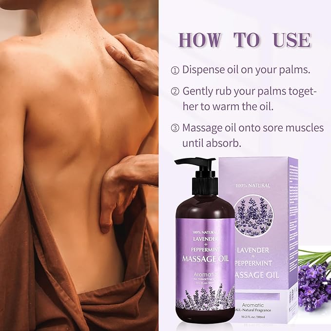 Lavender Massage Oil for Calming, Soothing and Relaxing Muscles Massage Oil for - Image 6