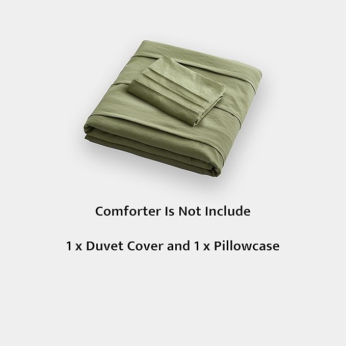 Oli Anderson Sage Green Duvet Cover Twin Size - Image 7