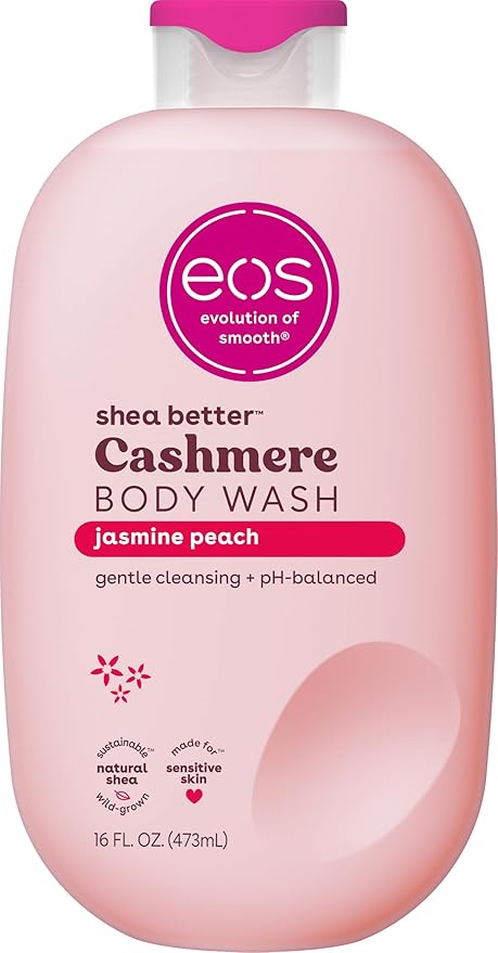 eos Cashmere Body Wash – Jasmine Peach, Moisturizing Body Wash, Creamy Gel by eosproducts