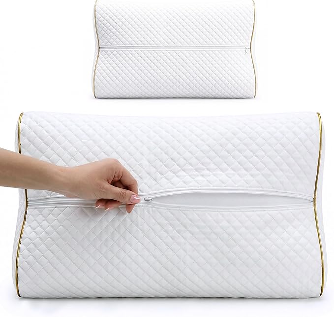 Royal Therapy Travel Memory Foam Cervical Pillow – Contour Pillow - Image 3