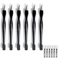 6Pcs 2-in-1 Cuticle Fork with Pusher, Dual-end Cuticle Remover Nail Pusher by HaimiLiyaHome