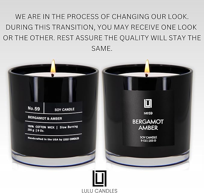 Lulu Candles | Bergamot & Amber | Smells Like Citrus & Musk | Luxury Scented - Image 3
