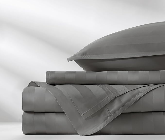 Pure Bamboo King Sheets, Genuine 100% Organic Viscose Derived from Bamboo Bed - Image 4