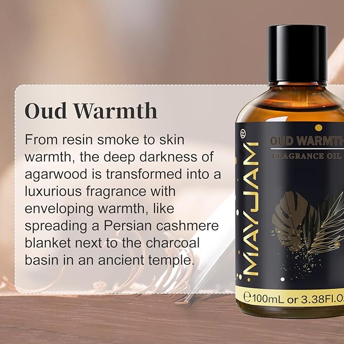 Oud Warmth Fragrance Oil Essential Oil, MAYJAM 3.38FL.OZ Oud Warmth Oil - Image 3