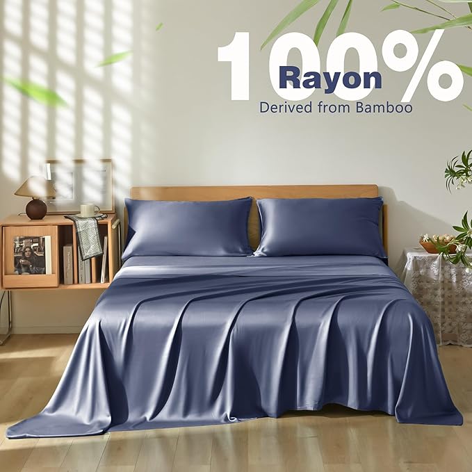 Homiest Cooling Pillow Cases King Size Set of 2, 100% Rayon Derived from Bamboo - Image 3