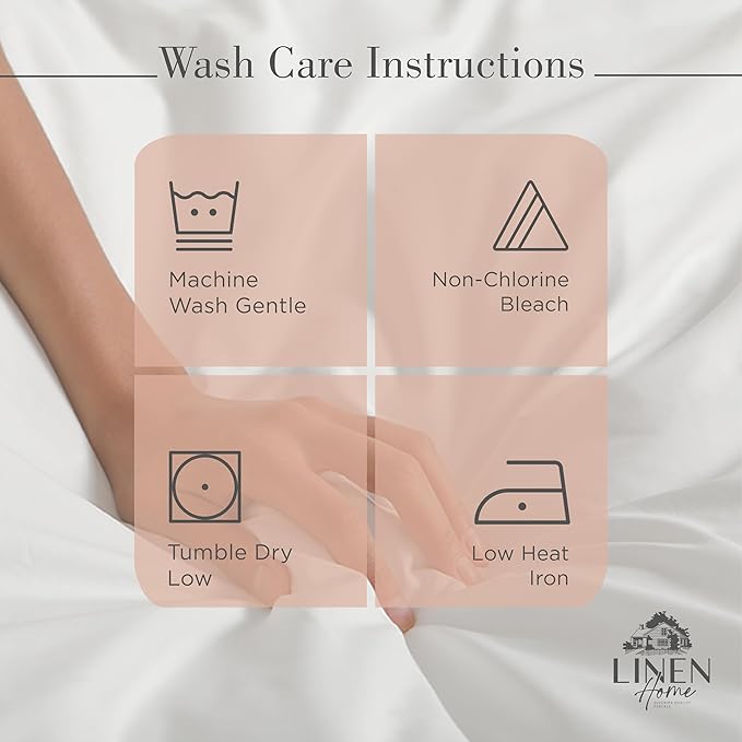 Linen Home 100% Cotton Percale Sheets Full Size, Tera Clay, Deep Pocket - Image 5