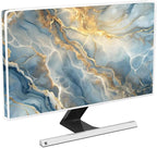 Baocicco Gold Blue Waterproof Computer Monitor Dust Cover 26, 27, 28 Inch Modern Full Body Cover for Computer Screen Panel Case Computer Sleeve Compatible with iMac 26, 26-28 PC, Desktop and TV