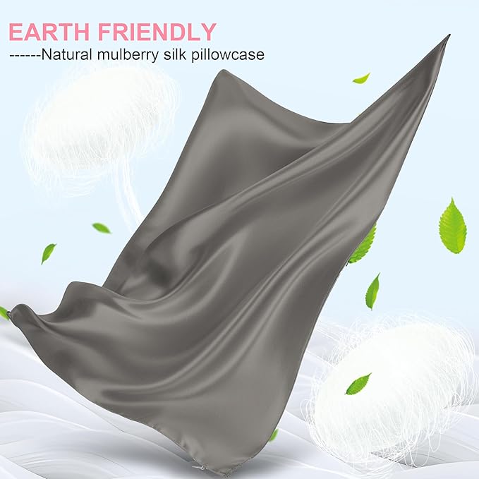 Silk Pillow Cases 2 Pack Queen Size - Image 2
