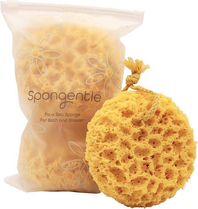 Spongentle Loofah Sponge for Shower and Bathing, Bath Sponge by SunliteSports