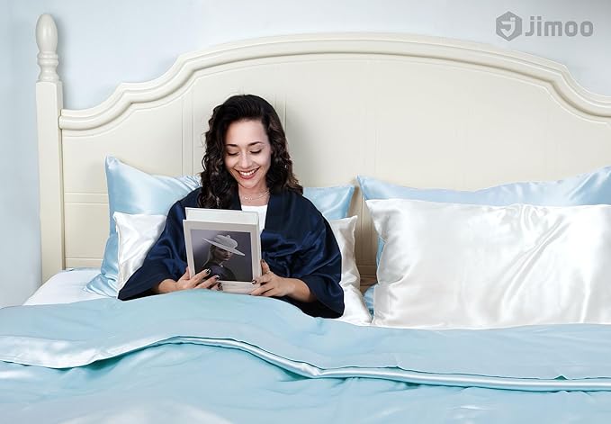 100% Mulberry Silk Pillowcase for Hair and Skin, 22 Momme Pure Natural Silk - Image 6