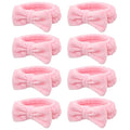 Semato 8 Pcs Pink Spa Headband for Washing Face and Makeup Bridesmaid Proposal by Semato