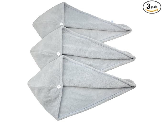 HOPESHINE Women's Soft Shower Hair Towel Twist Hair Turban Wrap Drying Cap by HOPESHINE