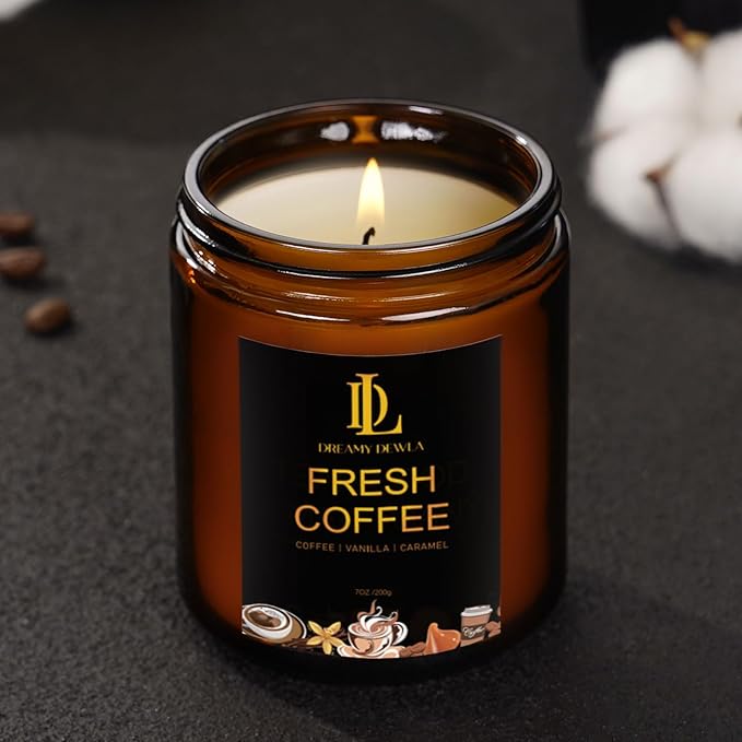 Fresh Coffee Candles, Coffee Scented Candle, Natural Soy Candles - Image 5