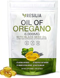 Resilia Softgels with Black Seed Oil 6000mg – Organic Oregano Oil Capsules by ResiliaoilofOregano