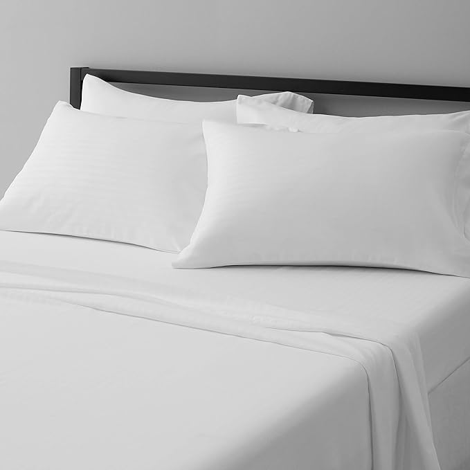 Amazon Basics Soft, Comfortable Queen Size Bed Sheets, Deluxe Microfiber by AmazonBasics