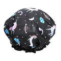 Unicorn Shower Cap for Women Men, Hotel and Hair Salon by ZKLLGHE