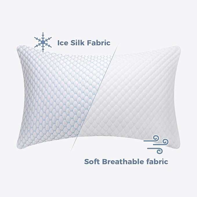 OSBED Cooling Shredded Memory Foam Pillow Standard Size - Image 7
