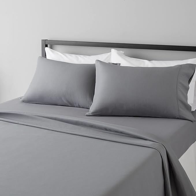 Amazon Basics Soft, Breathable, Wrinkle-Free Brushed Microfiber 4 Piece Bed by AmazonBasics
