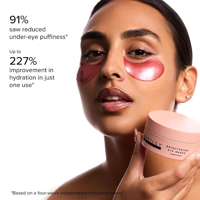 DRMTLGY Brightening Eye Masks – Biodegradable Hydrogel Under Eye Patches - Image 3