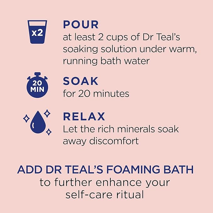 Dr Teal's Epsom Salt Magnesium Soak, Wellness Therapy - Image 7