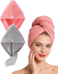 Lumimi Bath Pre Dry Hair Towel 2 Pack Quick Dry Hair Super Absorbent by Lumimi