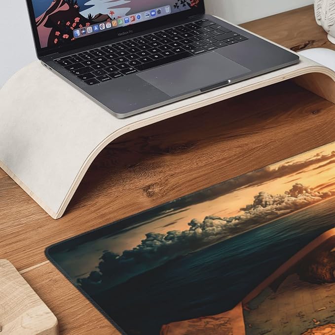 CANFLASHION Gaming Mouse Pad,Large Mouse Pads for Desk,Non-Slip Rubber Base Extended Mousepad,XXL Keyboard Mouse Mat,Computer Keyboard Desk Pad with Stitched Edges,35.4x15.8inch,Antique World Map