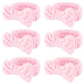 WHAVEL 6 Pack Pink Spa Headband by Whavel