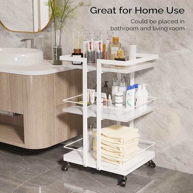 Esthetician Cart with Wheels Salon Rolling Trolley, Mobile Storage Organizer - Image 3