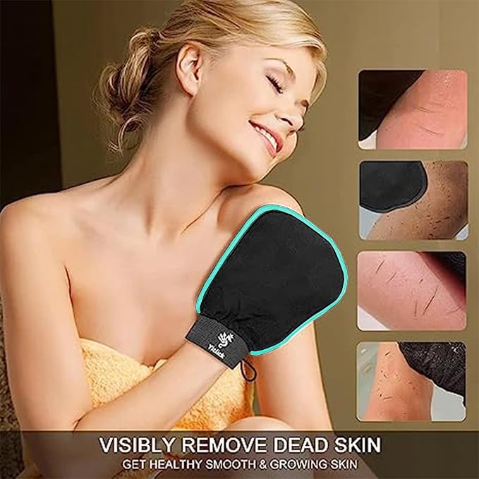 Exfoliating Gloves 2 Pcs, Exfoliating Body Scrubber - Image 2