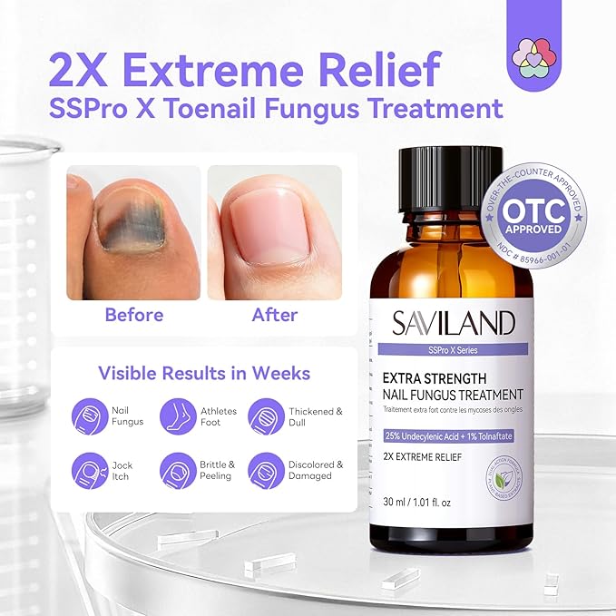 SAVILAND Toenail Fungus Treatment Extra Strength: 2X Extreme Nail Repair - Image 2