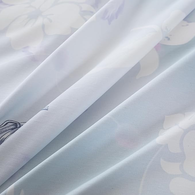 OAITE Duvet Cover Set Queen Size Floral Pattern 500 Thread Count Ultra Soft - Image 9