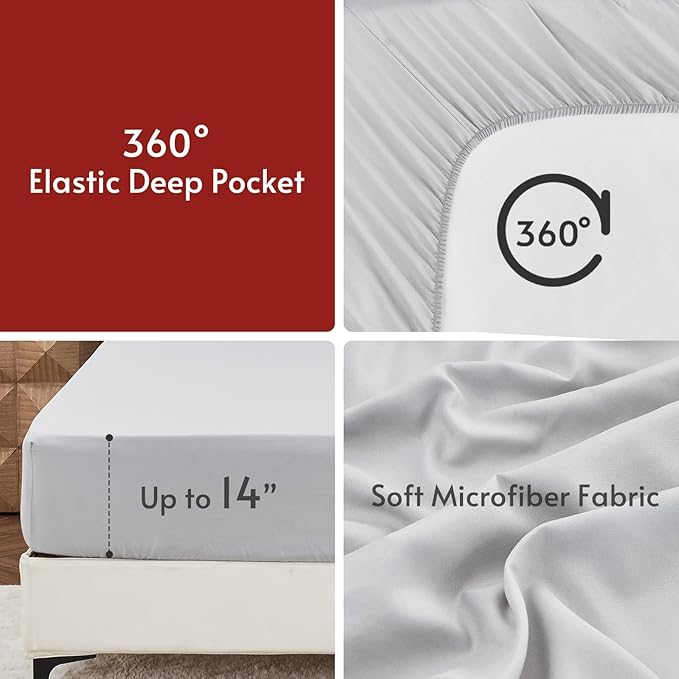 MUXHOMO 5 Pieces Twin XL Comforter Set, Reversible Bed in a Bag Twin XL Size - Image 8