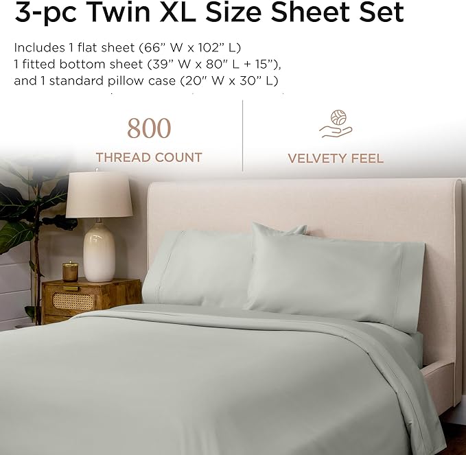 Threadmill Luxury 800 Thread Count 100% Cotton Sheets - Image 2