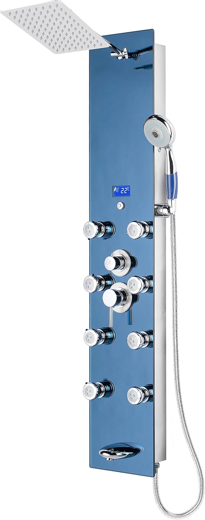 Blue Ocean 52" Stainless Steel SPS392H Shower Panel Tower System by TheHomeBudgetHousewareInc