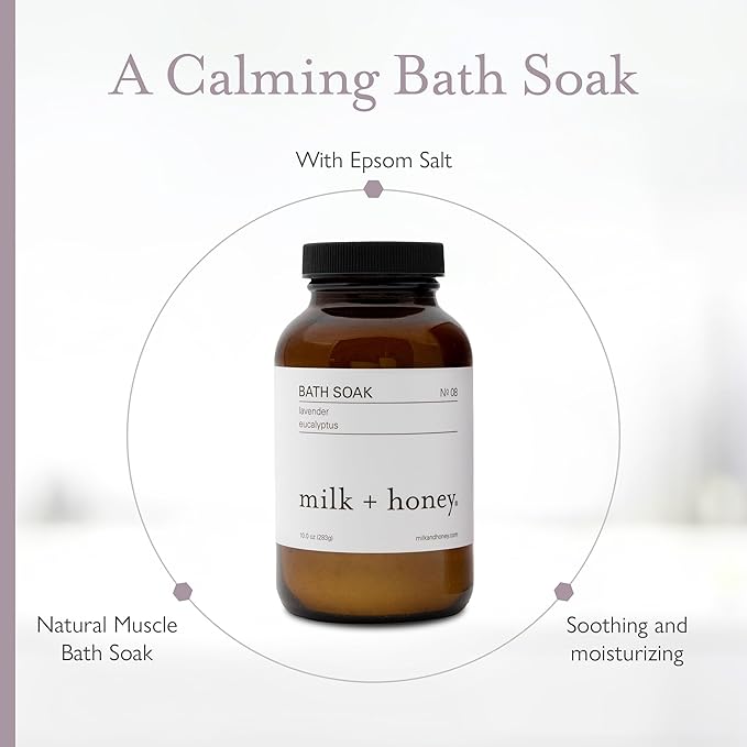Milk + Honey Calming Bath Soak No. 8 – Moisturizing Epsom Salt - Image 5