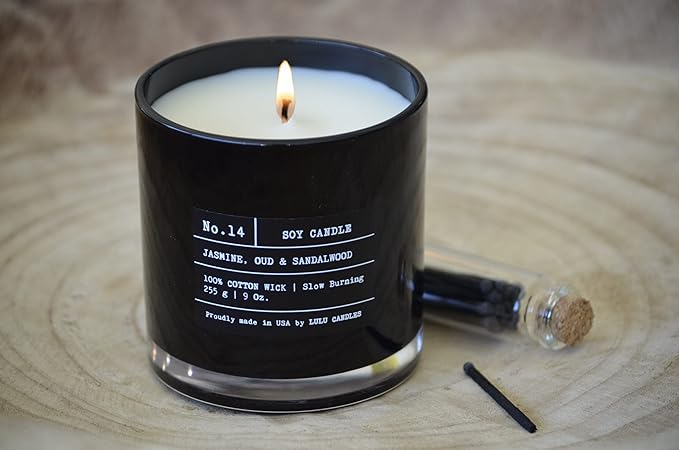 Lulu Candles | Tobacco, Spice & Vanilla | Luxury Scented Soy Jar Candle | Hand - Image 5