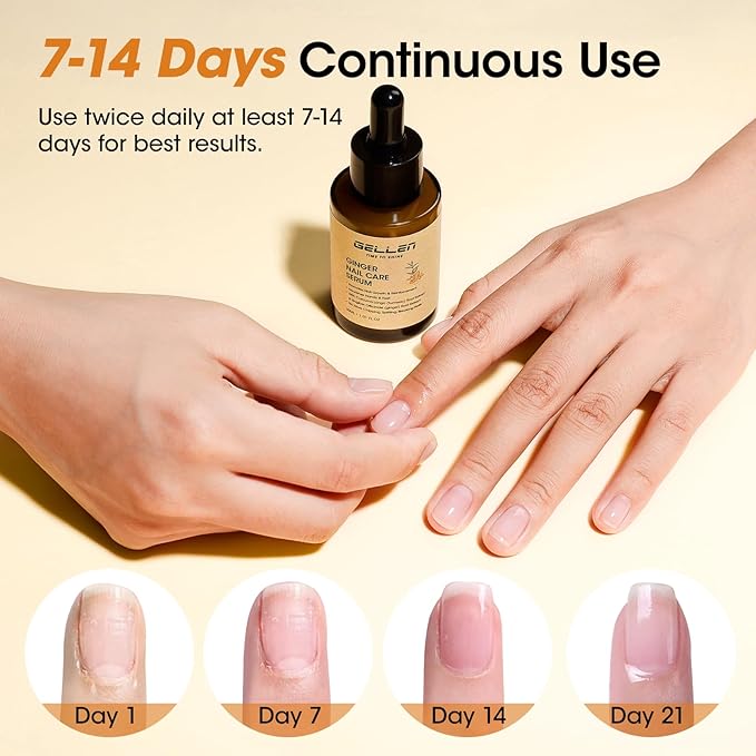 Gellen 30ml Ginger Nail Growth Serum - Image 3