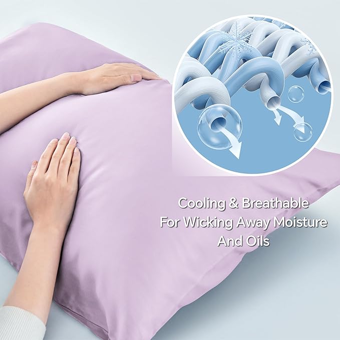 BEDELITE King Size Pillow Cases Set of 2, Rayon Derived from Bamboo, Cooling - Image 3