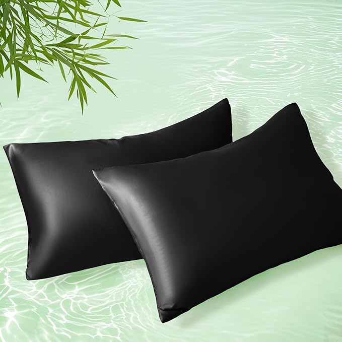 Homiest Cooling Pillow Cases Standard Size Set of 2, 100% Rayon Derived from by Homiest