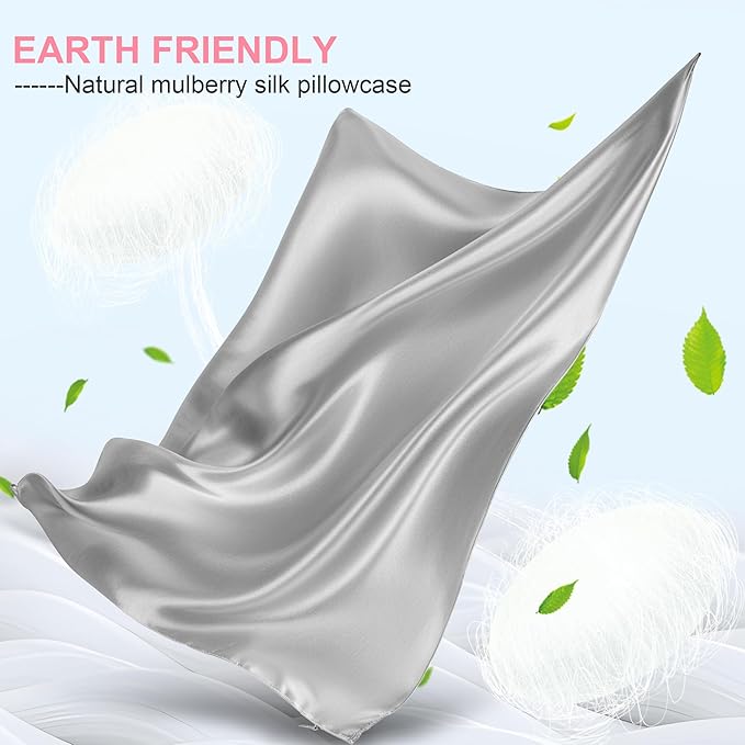 Silk Pillow Cases 2 Pack Standard Size - Image 2