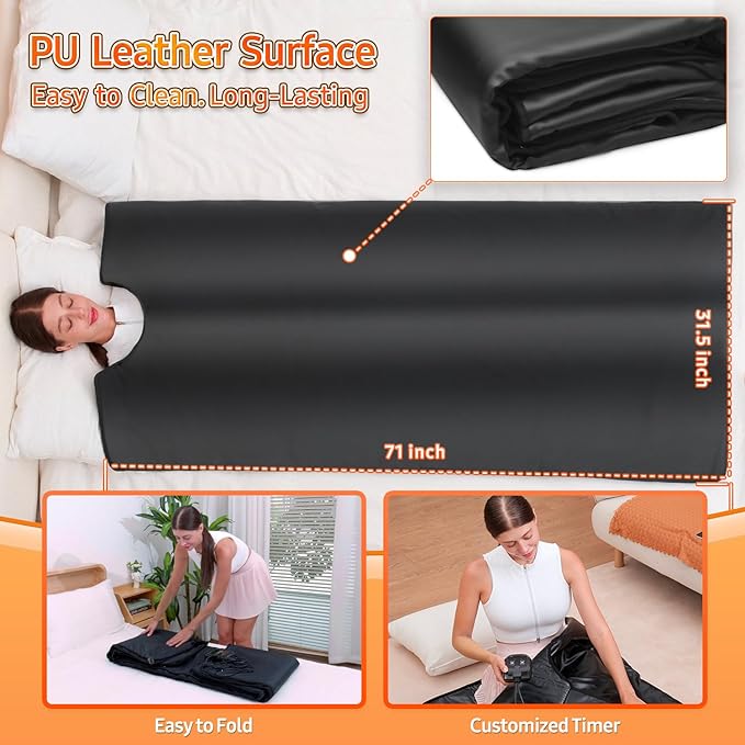 Infrared Sauna Blanket for Home: Portable Far Infrared Heating Blanket for Full - Image 5