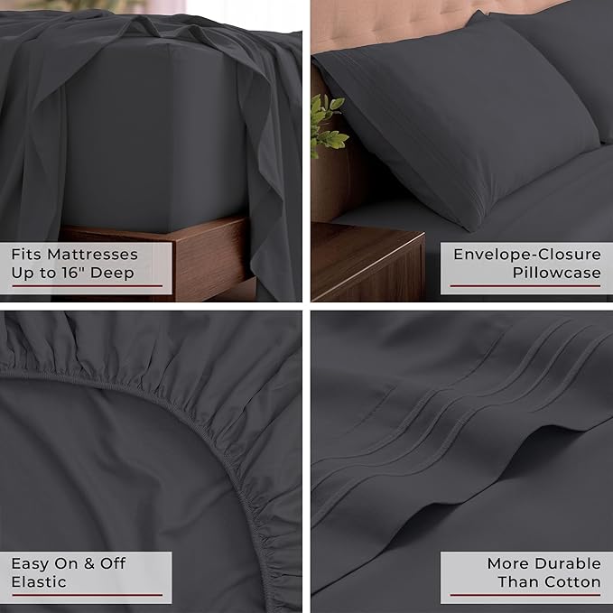 Mellanni California King Sheets Set - Image 5