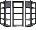 PLMFJQK 3 Sets Storage Shelves with Pegboard,72“*48" Wide 24”Heavy Duty Garage Shelving Units and Storage,Metal Shelving Adjustable Shelves,Garage Storage Rack,Industrial Utility Organization