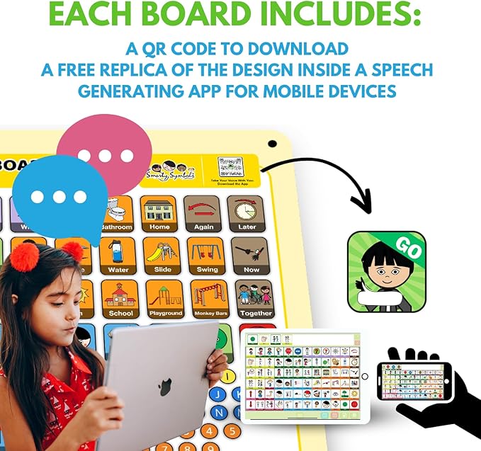 Weather-Proof Aluminum School Playground Communication Board for Autism - Outdoor Inclusive Communication Aid, Lightweight & Durable for Autism & Inclusive Play