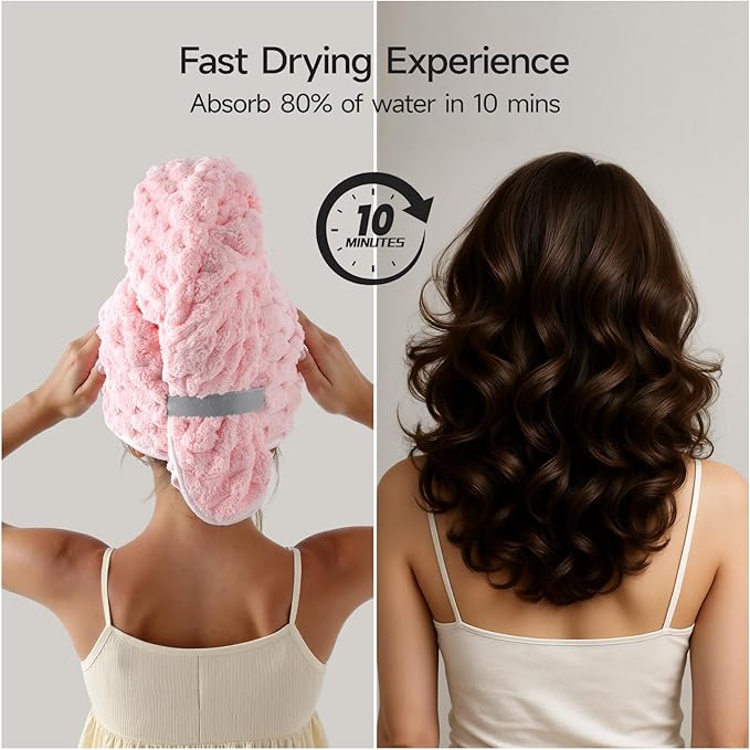 REDKISS 3 Pack Microfiber Hair Towels - Image 4