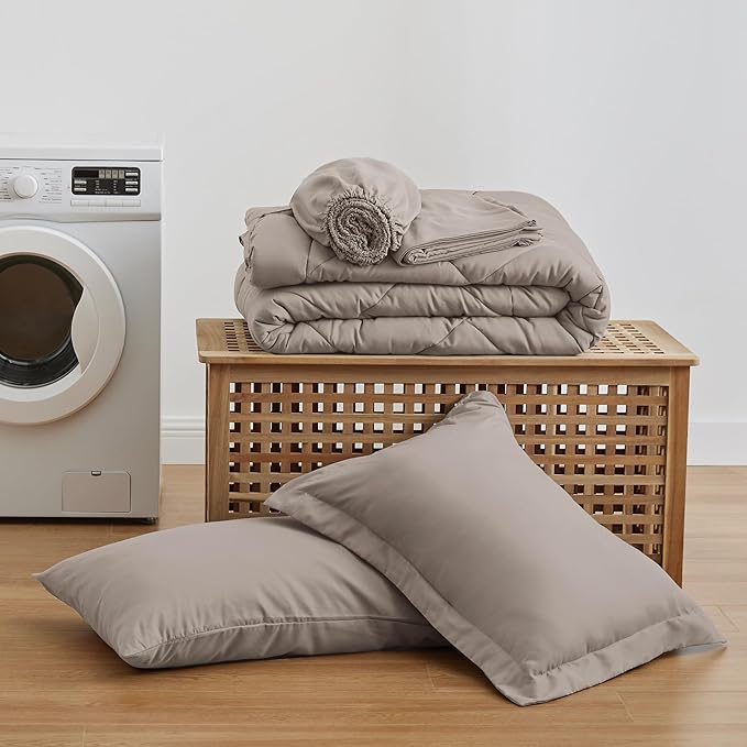 Love's cabin Twin XL Comforter Set Burlwood, 5 Pieces Twin XL Bed in a Bag - Image 6