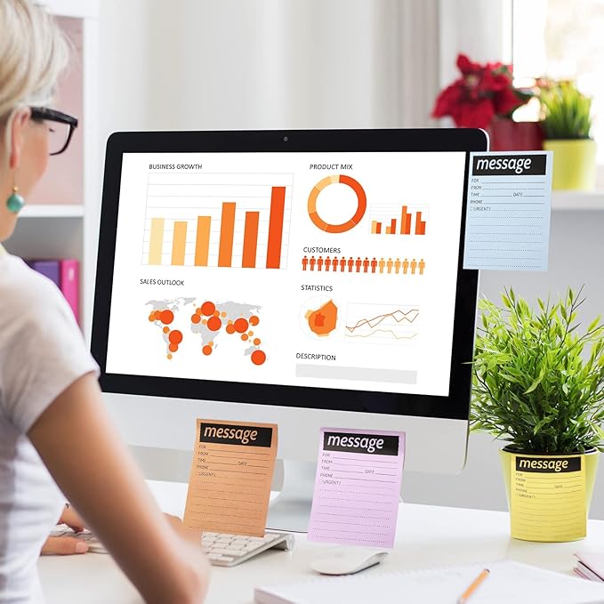 Geyee 9 Pieces Telephone Message Sticky Notes Pads 4 x 5 Inch Assorted Neon Colors Sticky Notes Urgent Self Stick Notepads for Work Call, Office Supplies, 50 Sheets/Pack(Soft Colors)