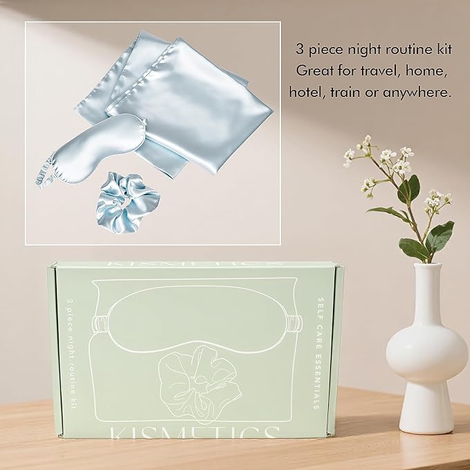 Vegan Silk Sleep Set, Vegan Silk Pillowcase - Image 7